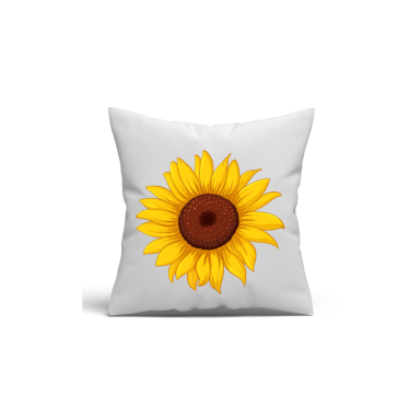FUNDA DE COJÍN GIRASOL Funda de Cojín primaveral